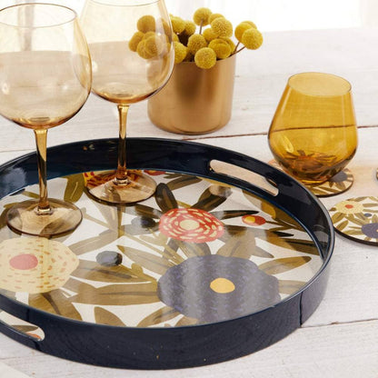 Harvest Sunshine 15 Inch Round Tray