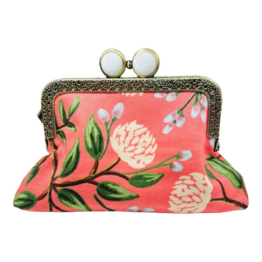 Peony Sorbet Credit Card Clutch