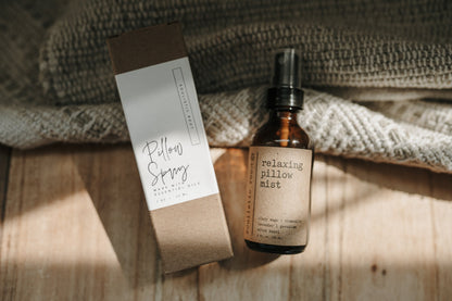 Relaxing Pillow + Linen Spray | With Amethyst Crystals