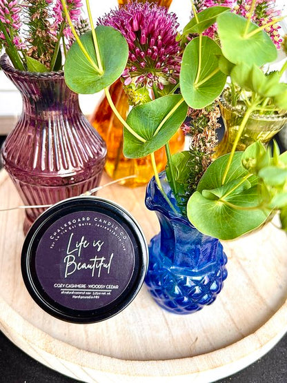 Life is Beautiful 4oz Summer/Fall Candle Tin