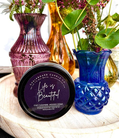 Life is Beautiful 4oz Summer/Fall Candle Tin