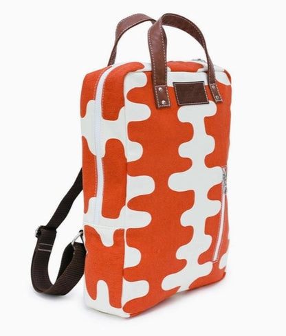 Zippered Backpack, Echo Tangerine