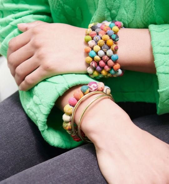 Woven Kantha Bracelet