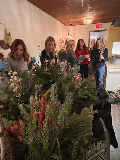 12/03/25 Holiday Snip and Sip with Petal & Stick