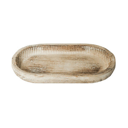 Small Rustic Wood Tray - Holds Sweet Water Decor Candles and Matches