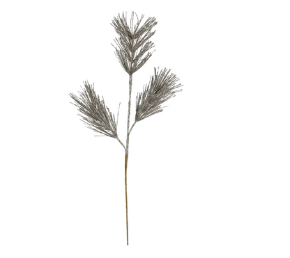 Faux Pine Pick with Glitter