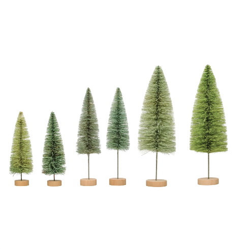 Green Sisal Trees, 3 Sizes