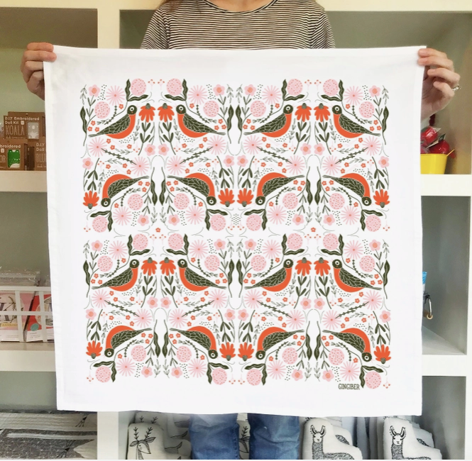 Robin Tea Towel