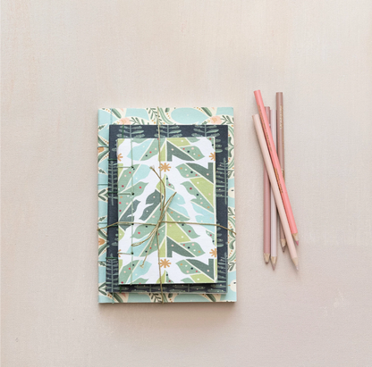 Handmade Printed Paper Notebooks, 3 Styles