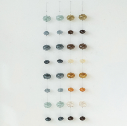 <For Store, Pick-Up or Local Delivery Purchase Only> Brown Hand-Blown Glass Bubble Garland