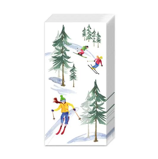 Pocket Tissues Pack of 10 Down The Slope Christmas
