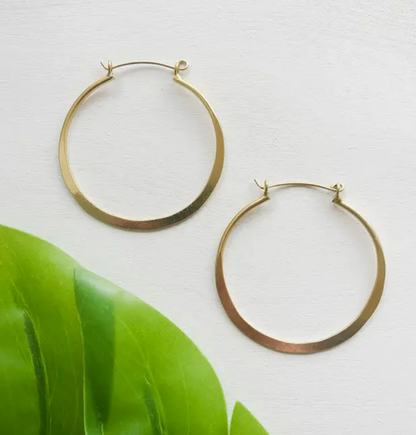 Organic Hoops - Gold