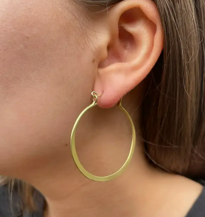 Organic Hoops - Gold