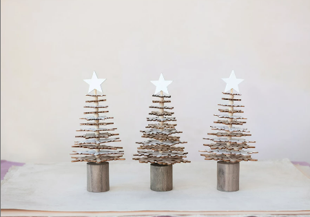 Wood Christmas Tree, 3 Styles