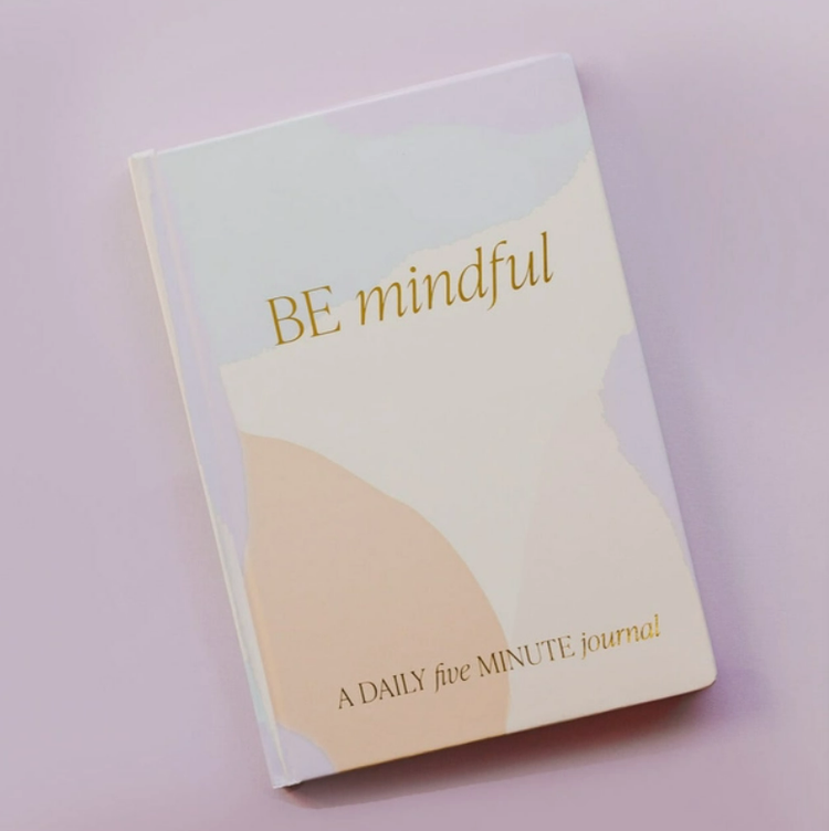 Be Mindful Multi-Colored Fabric Journal