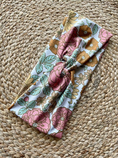 Golden Summer Knit Twist Headband