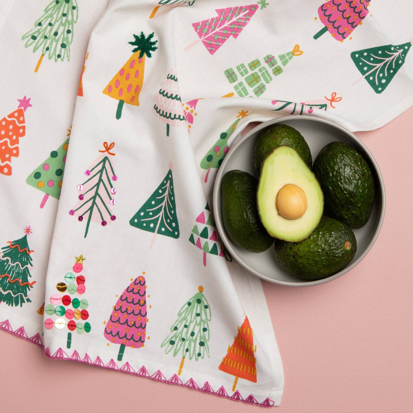 Glitzmas Christmas Dishtowel