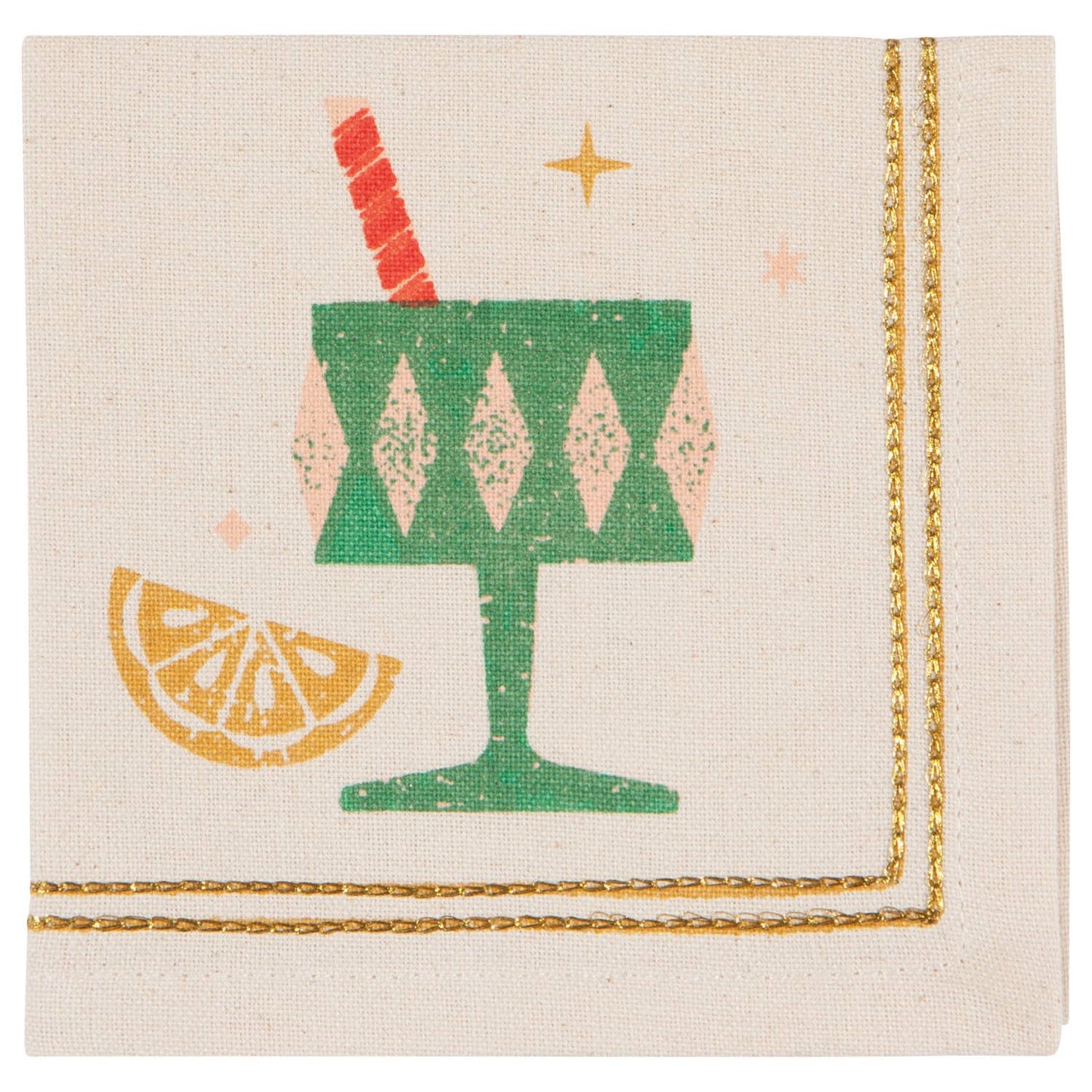 Spirits Bright Christmas Cocktail Napkins Set of 4