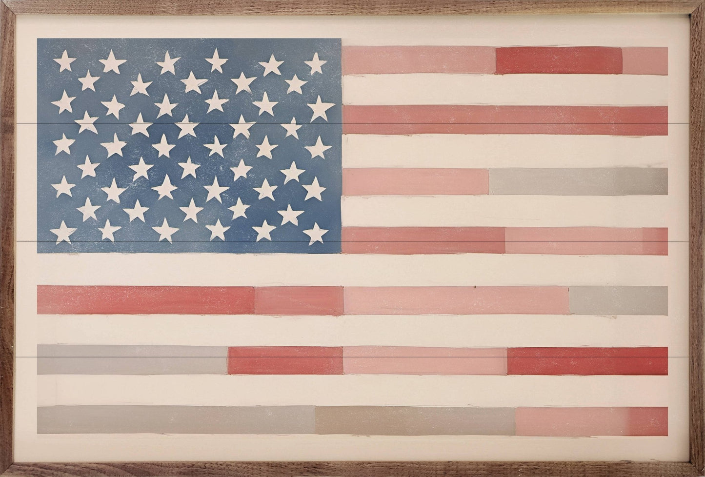 American Flag Wooden Print - La Vie Est Belle