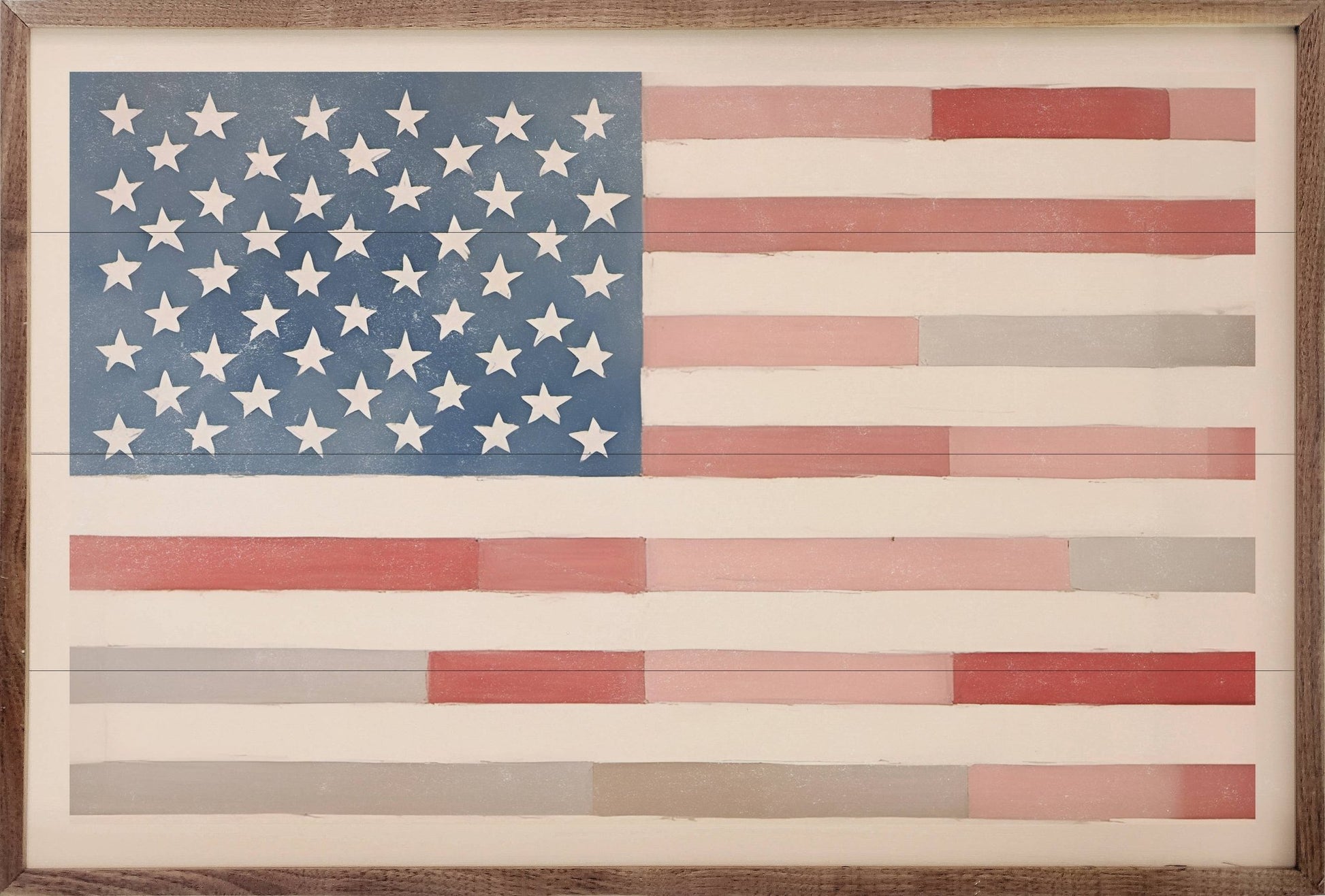 American Flag Wooden Print - La Vie Est Belle
