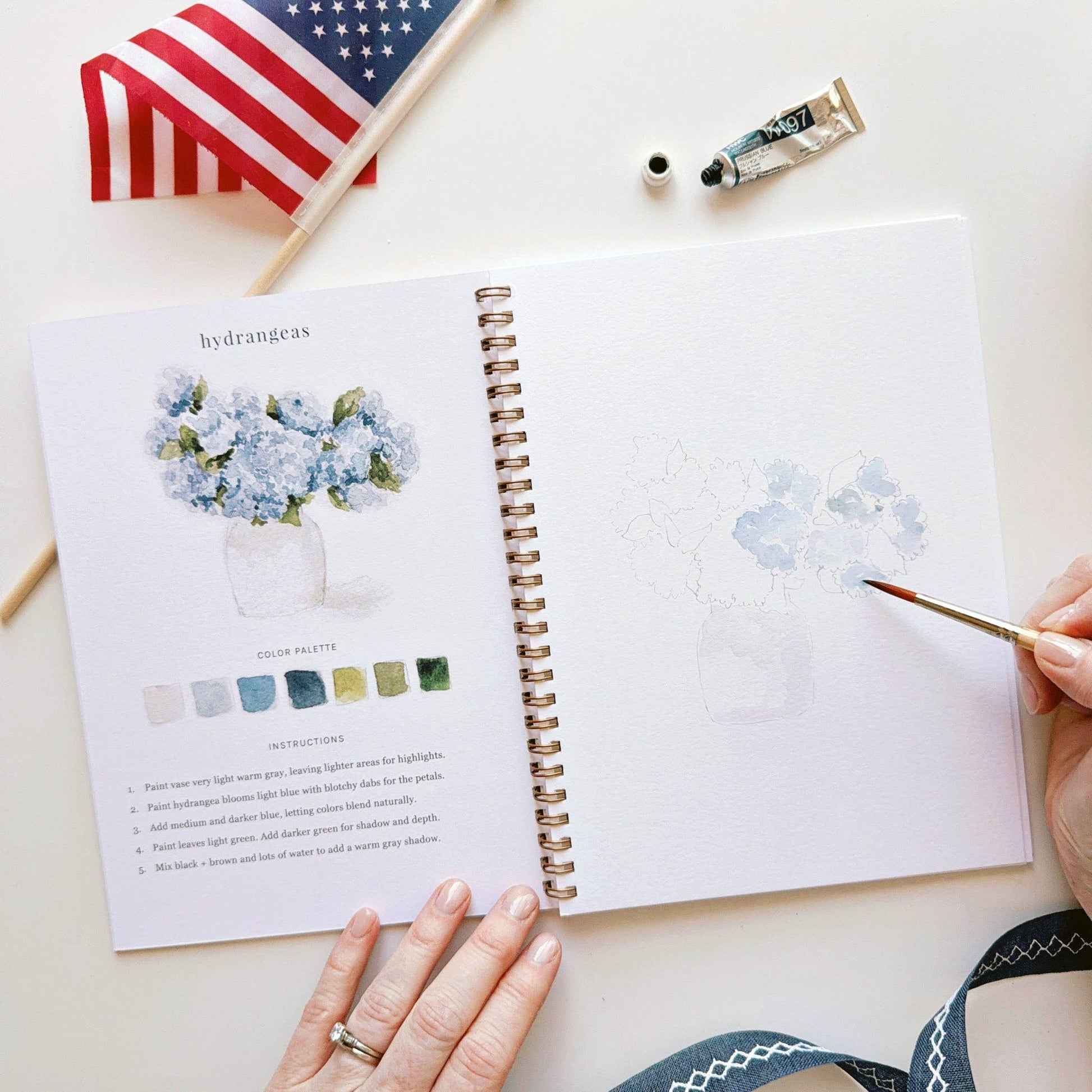 Americana watercolor workbook - La Vie Est Belle