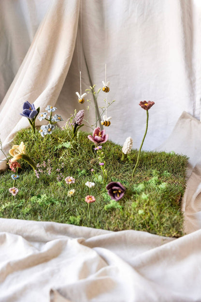 Anemone Dusty Rose Felt Flower - La Vie Est Belle