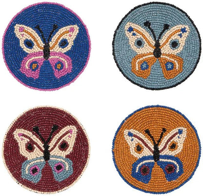 Aurora Beaded Coasters Set of 4 - La Vie Est Belle