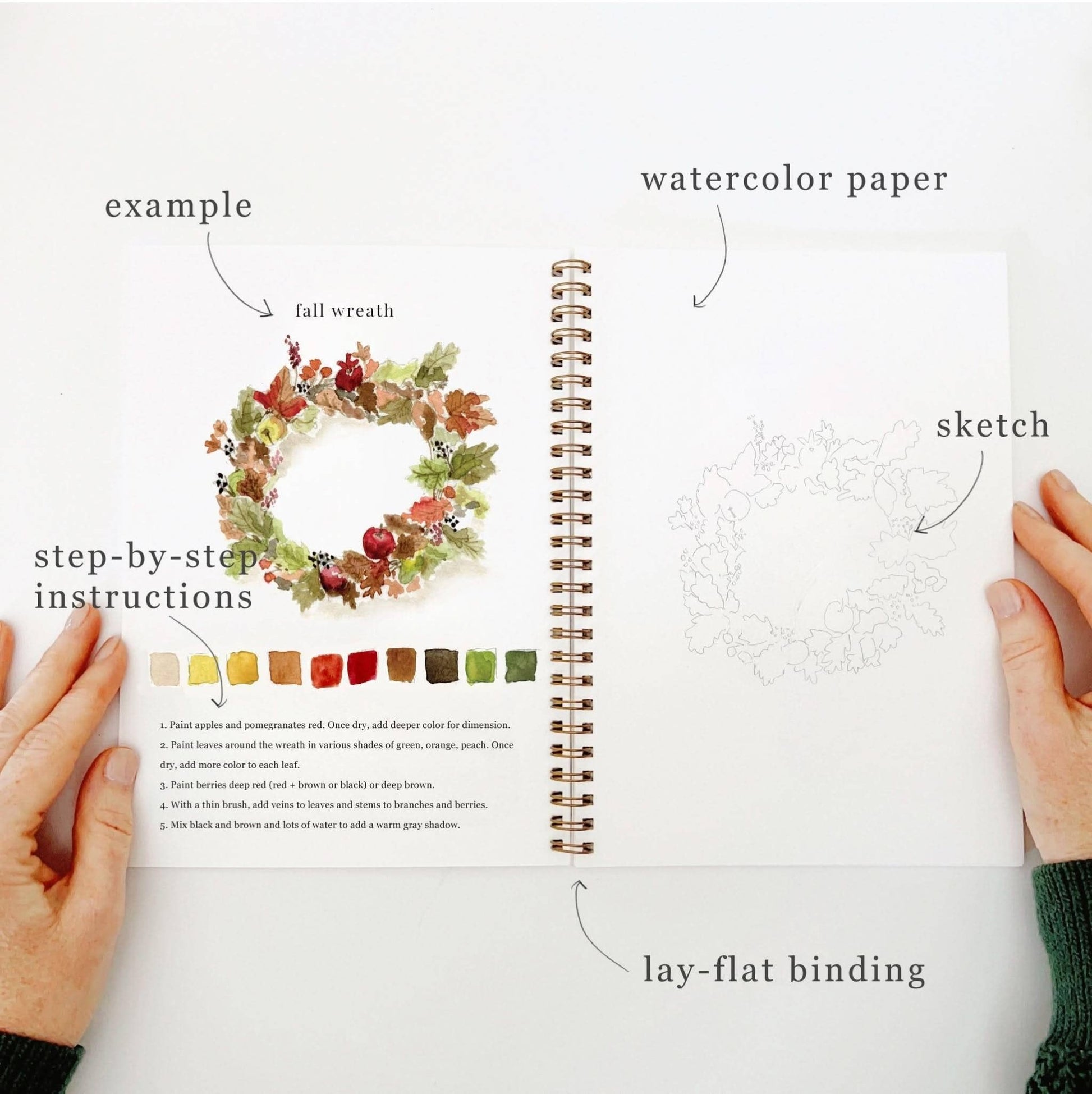 Autumn watercolor workbook - La Vie Est Belle