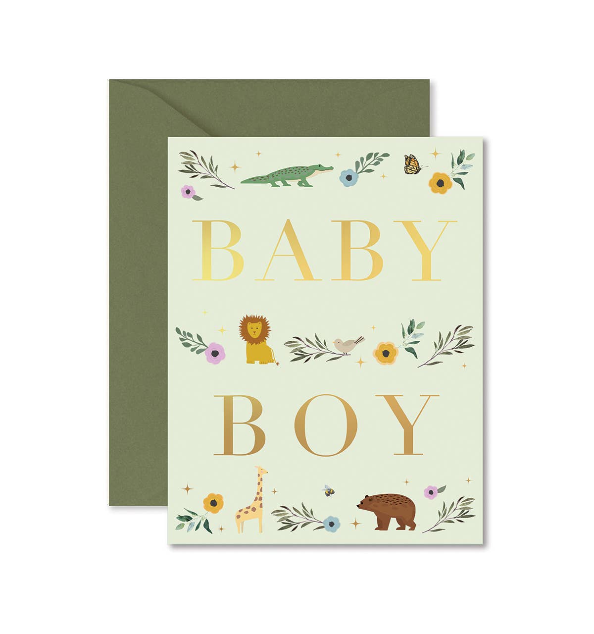 Baby Boy Storybook Greeting Card - La Vie Est Belle