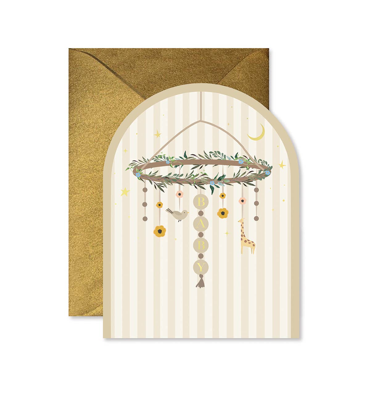 Baby Mobile Arch Greeting Card - La Vie Est Belle