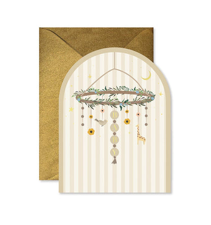 Baby Mobile Arch Greeting Card - La Vie Est Belle