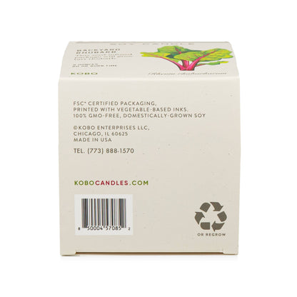 Backyard Rhubarb - Plant the Box Candle - 9oz. - La Vie Est Belle