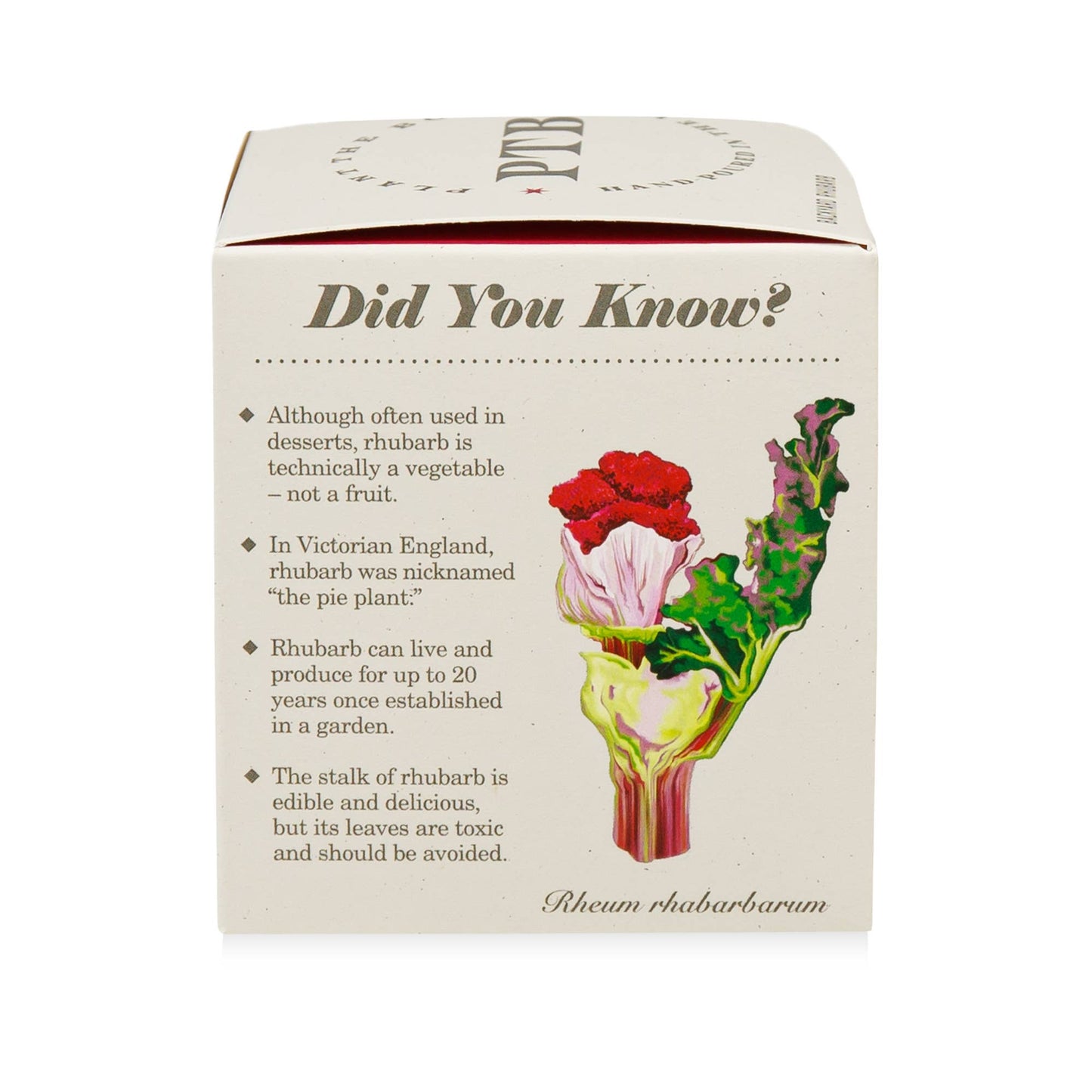 Backyard Rhubarb - Plant the Box Candle - 9oz. - La Vie Est Belle