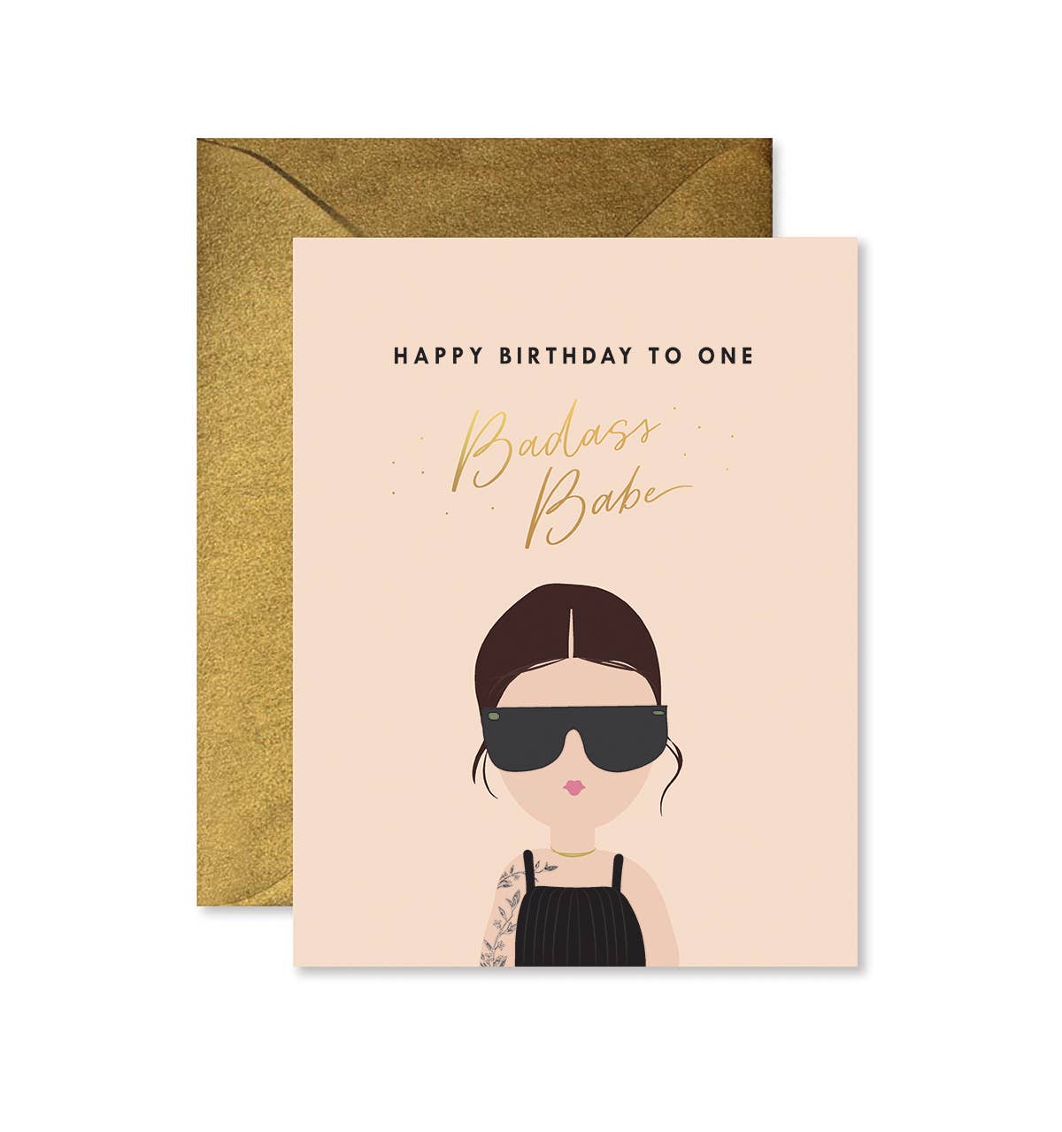 Badass Babe Birthday Greeting Card - La Vie Est Belle