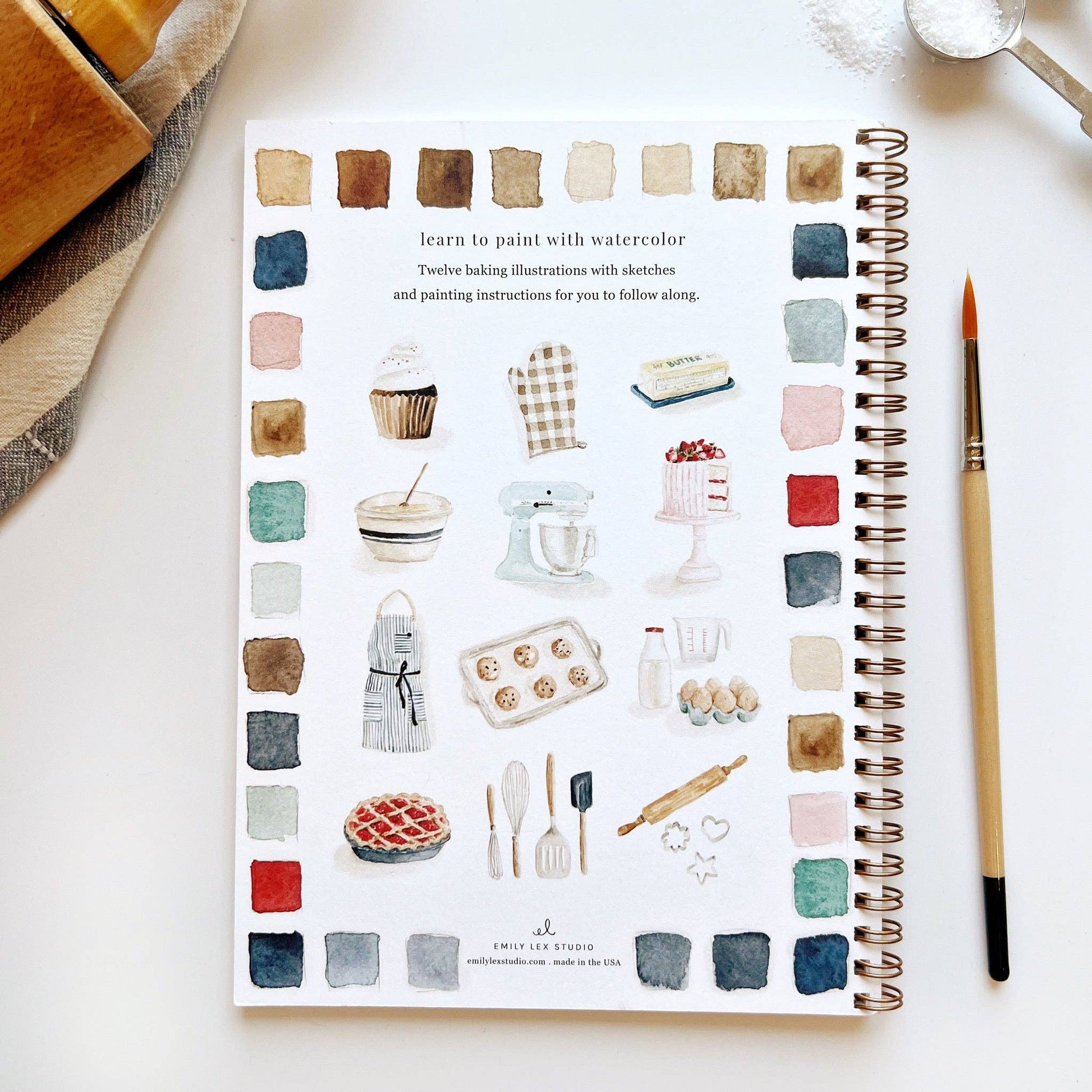 Baking Watercolor Workbook - La Vie Est Belle