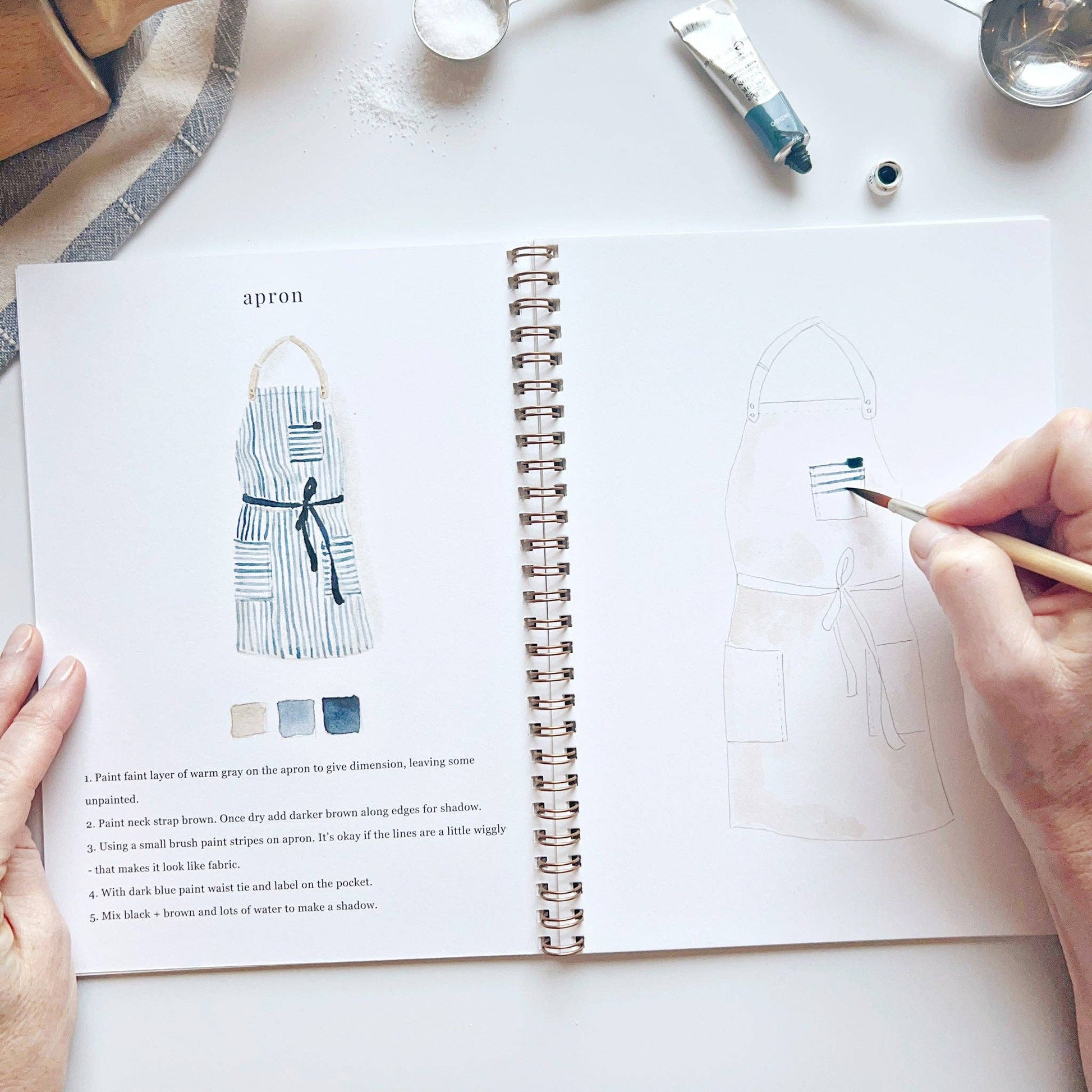 Baking Watercolor Workbook - La Vie Est Belle