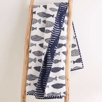 Bakio Quilted Throw - La Vie Est Belle