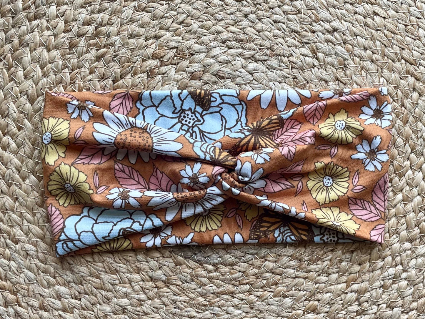 Golden Girl Pumpkin Spice Knit Twist Headband