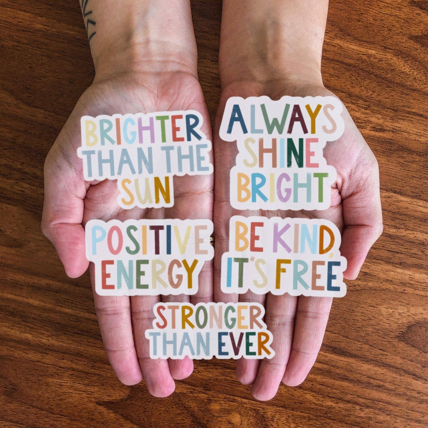 Be Kind, It's Free Positivity Lettering Sticker - La Vie Est Belle
