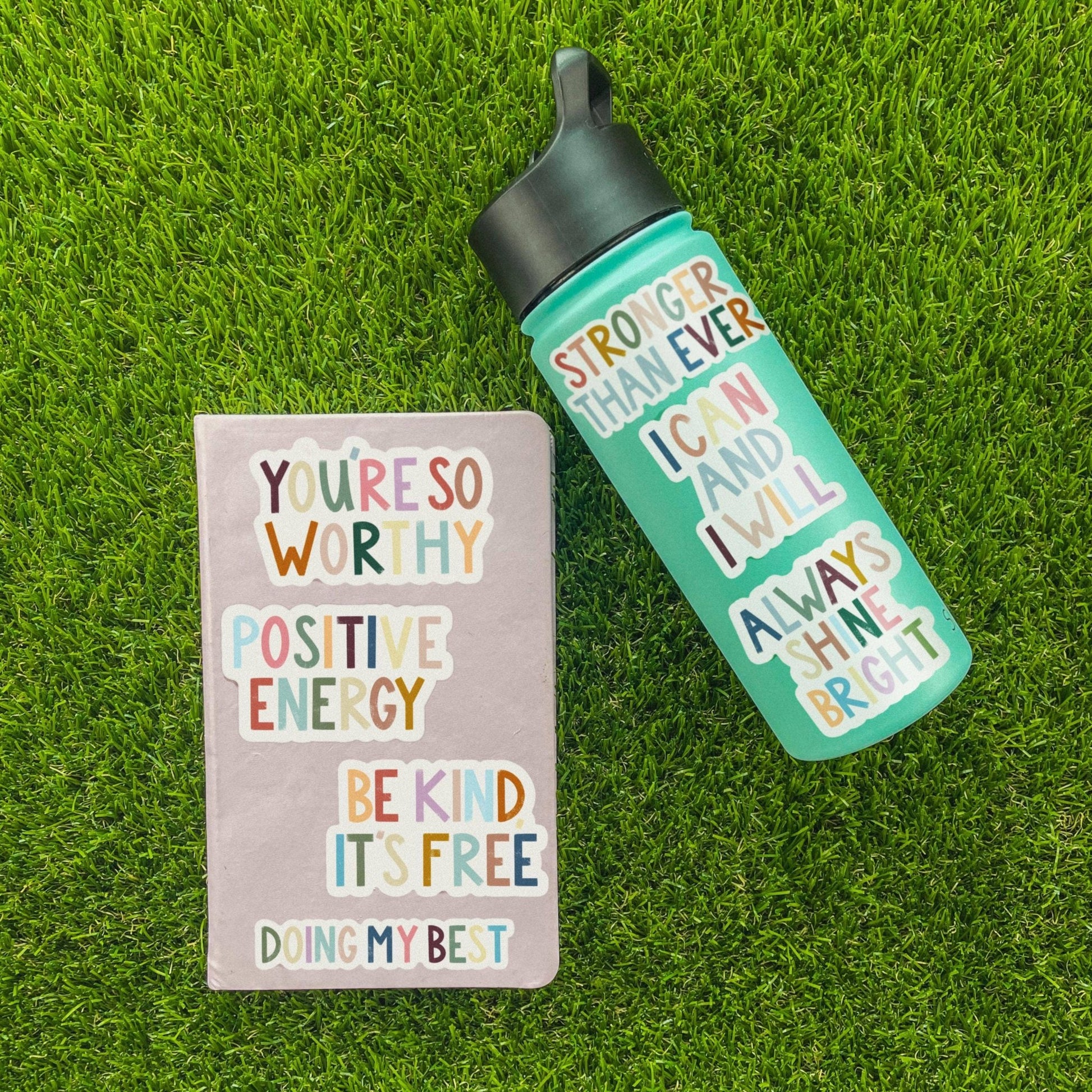 Be Kind, It's Free Positivity Lettering Sticker - La Vie Est Belle