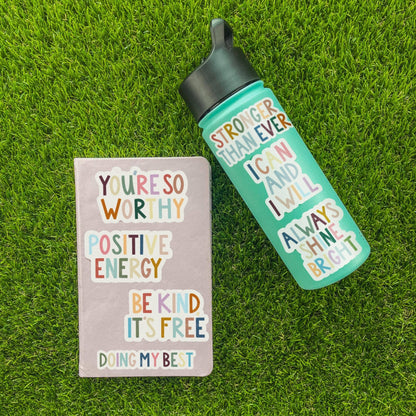 Be Kind, It's Free Positivity Lettering Sticker - La Vie Est Belle