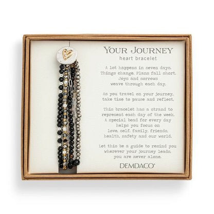 Beaded Love Bracelet - Black - La Vie Est Belle