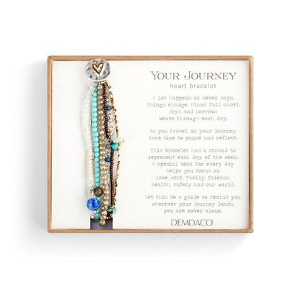 Beaded Love Bracelet - Turquoise - La Vie Est Belle