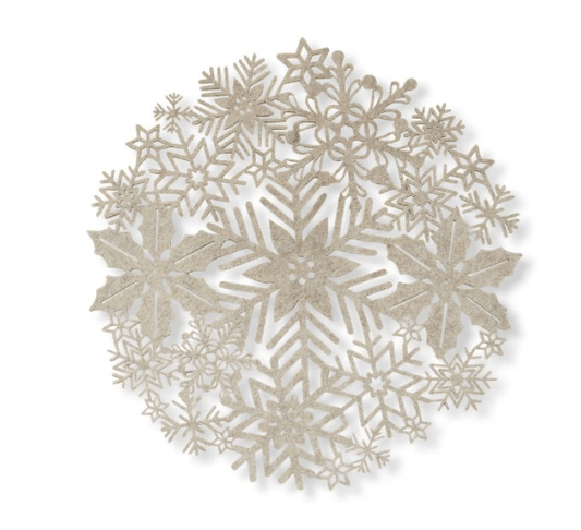Beige Snowflake Placemat - La Vie Est Belle