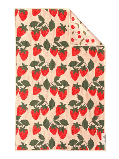 Berries & Cherries: Reversible Hand Towel - La Vie Est Belle