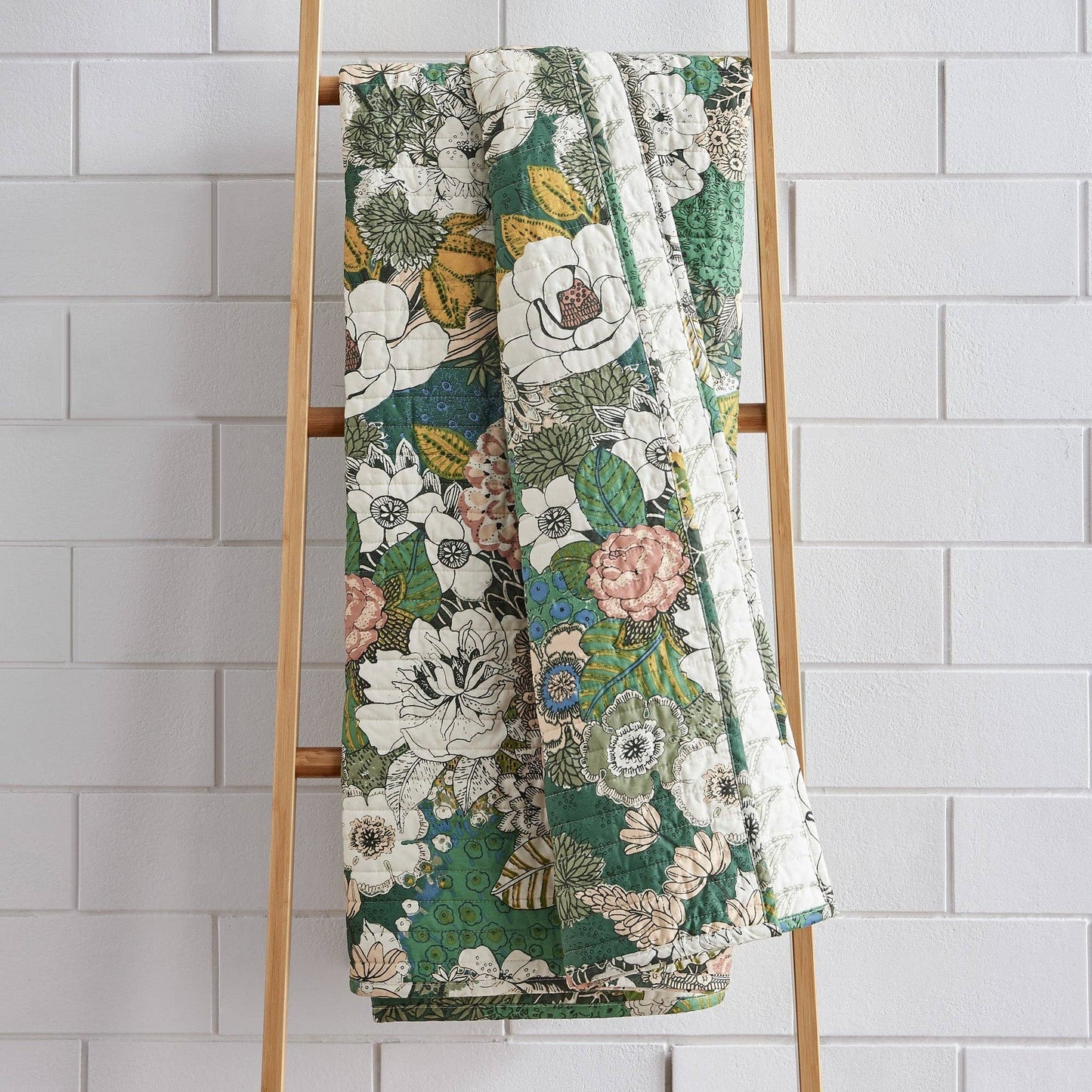 Bettina Floral Quilted Throw - La Vie Est Belle