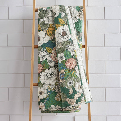 Bettina Floral Quilted Throw - La Vie Est Belle