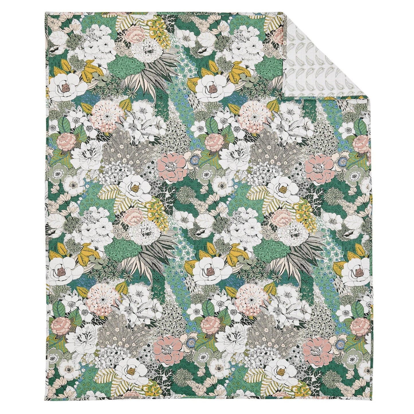 Bettina Floral Quilted Throw - La Vie Est Belle