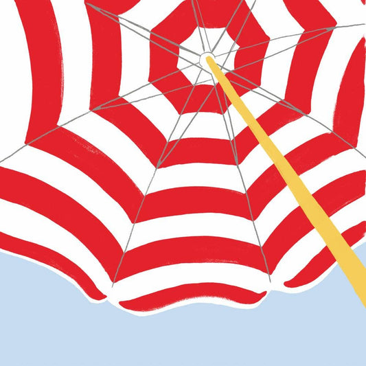 BEV-BEACH UMBRELLA RED - La Vie Est Belle