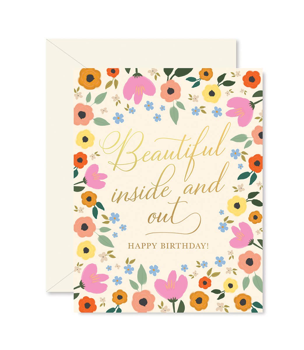 Birthday Beautiful Inside and Out Greeting Card - La Vie Est Belle